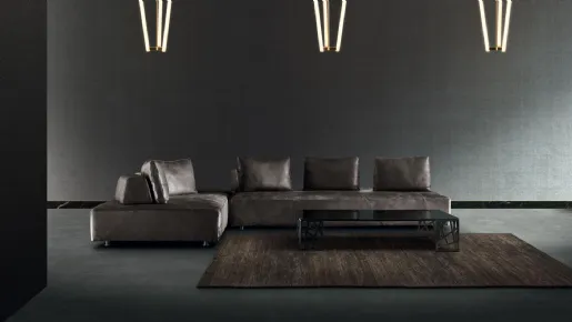 Alfred Lof's design leather sofa