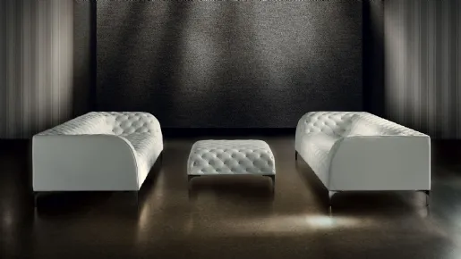 Leather buttoned sofa Arthur by Lof's