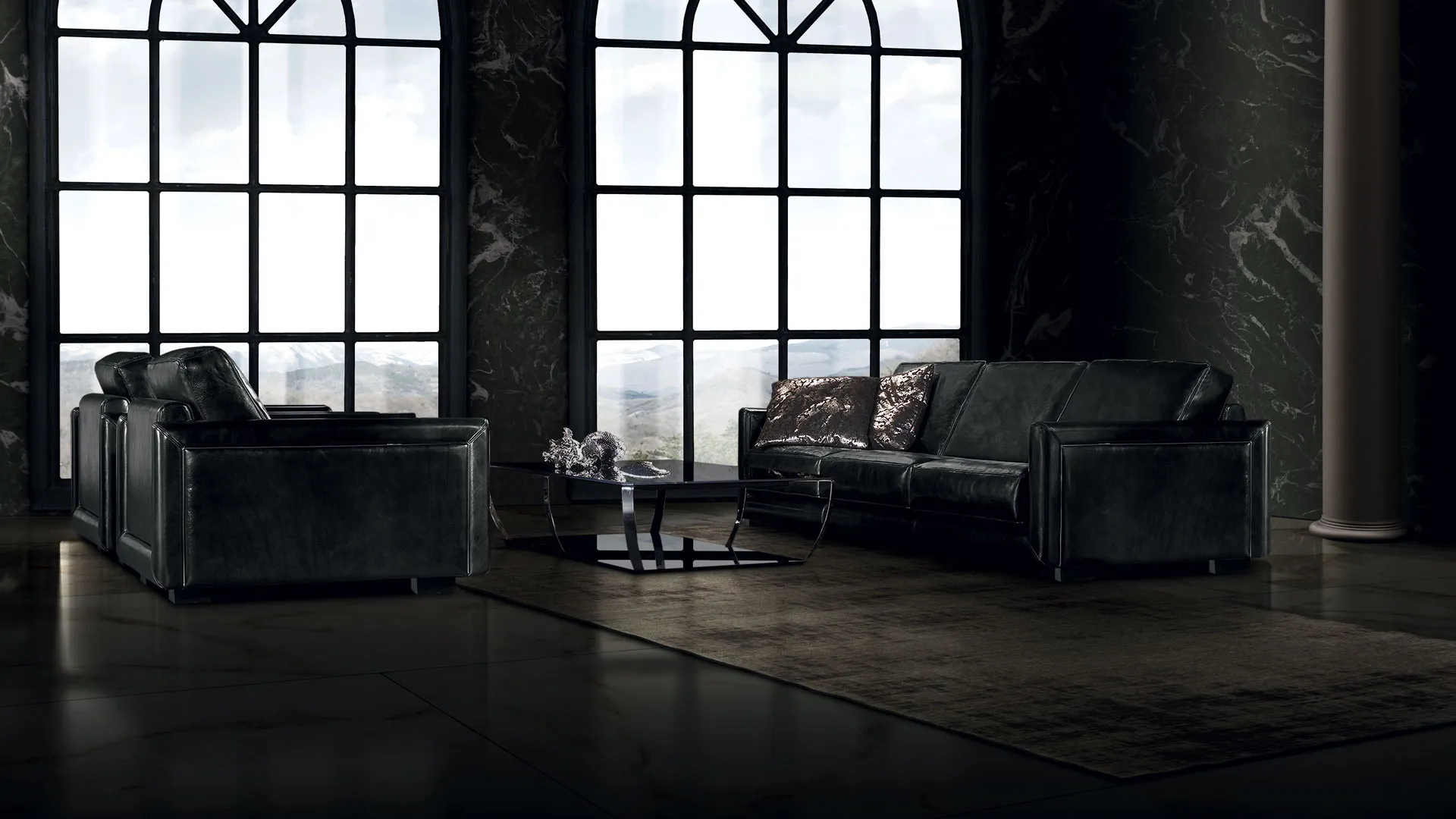 Design sofa Bacarat by Lof's.