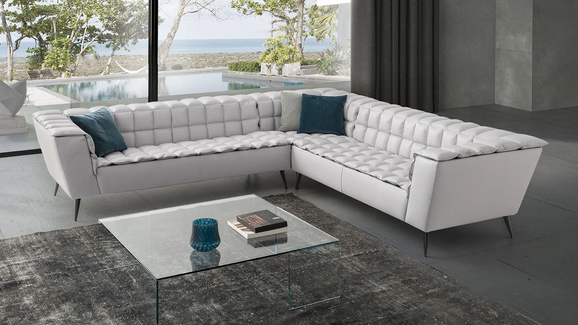 Quilted Bogart Sofa by Lof's.
