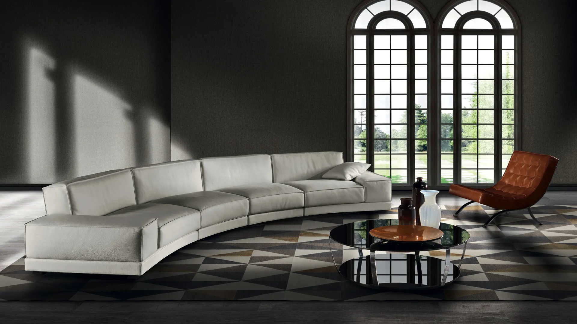 Semicircular sofa Logan by Lof's