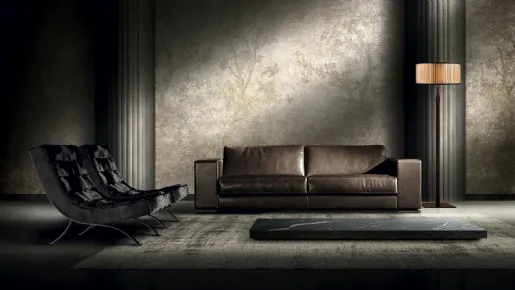 Quilted armrest sofa Metropolis by Lof's.